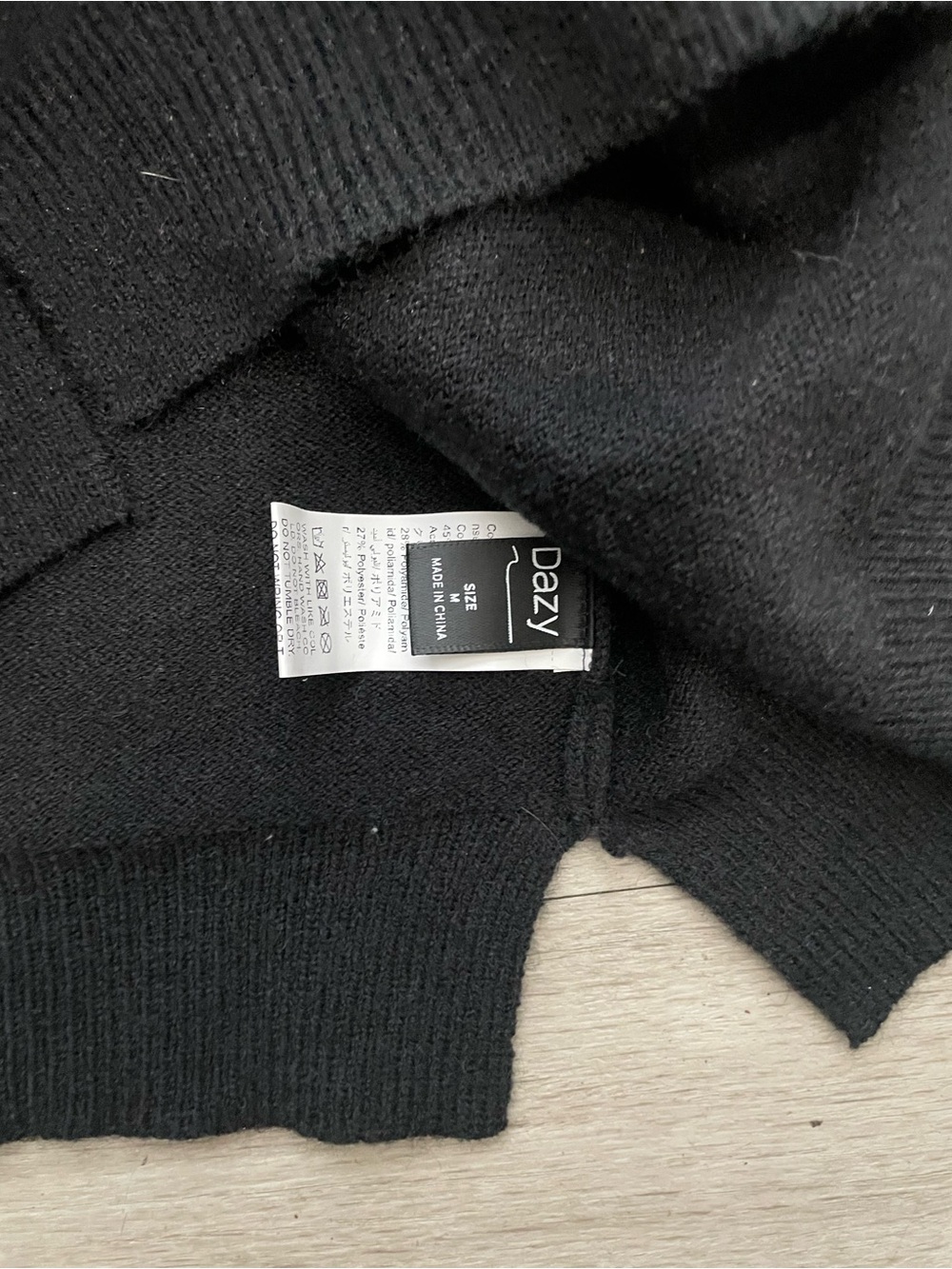 Women’s Black V-Neck Knit Sweater Vest - Picture 2 of 2